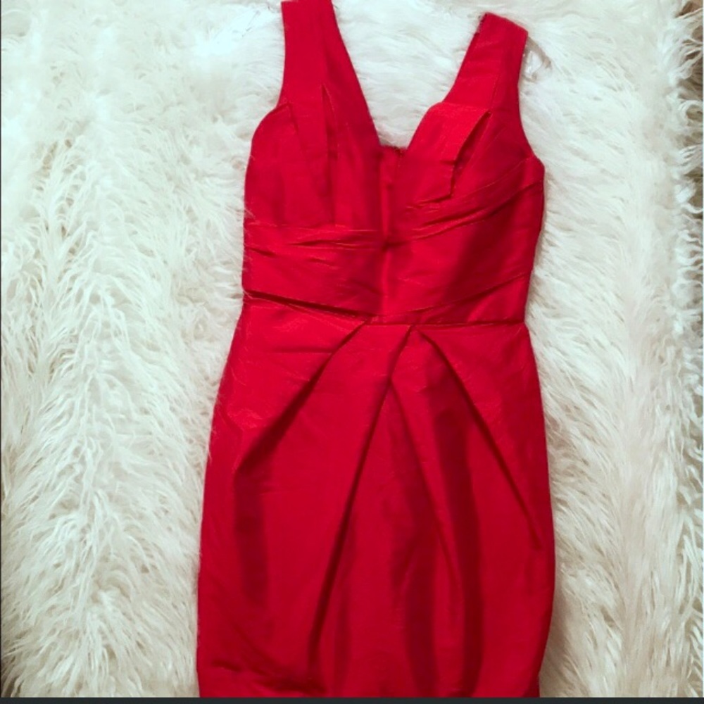Alexia Admor Medium lipstick red cocktail dress